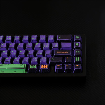 Unit 1  EVA Comic Manga Style Japanese Cherry PBT Extended Keycaps
