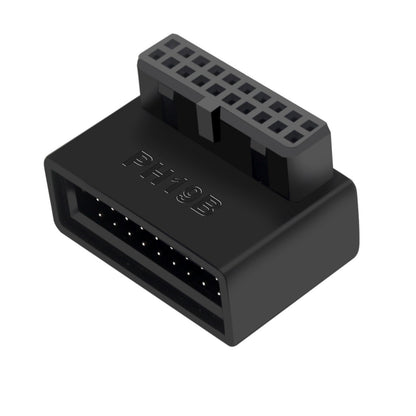 USB 3.0 19Pin 20Pin 90 Degree Adapter For Clean Cable Management