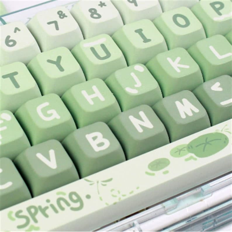 Spring Outing Matcha XDA PBT Keycaps