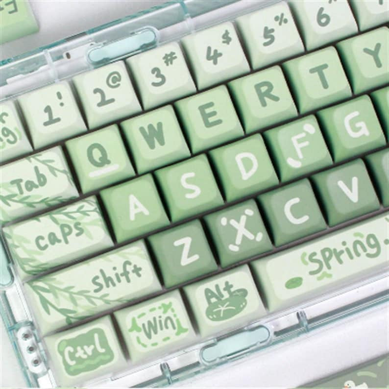 Spring Outing Matcha XDA PBT Keycaps