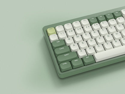 Womier Milk Green Shinethrough Low Profile Keycaps