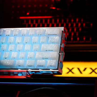 XVX Jelly Forged Carbon Textured Side-Printed Cherry Profile 126-Key Keycap Set