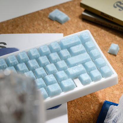 XVX Jelly Forged Carbon Textured Side-Printed Cherry Profile 126-Key Keycap Set