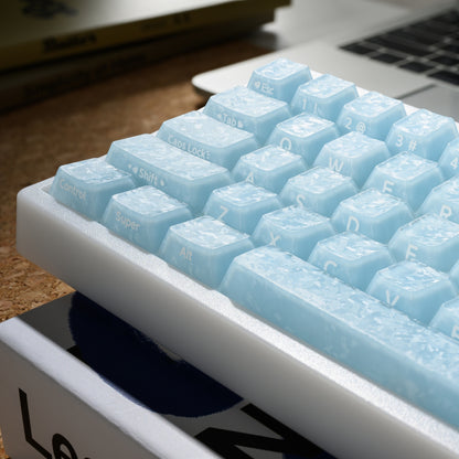 XVX Jelly Forged Carbon Textured Side-Printed Cherry Profile 126-Key Keycap Set