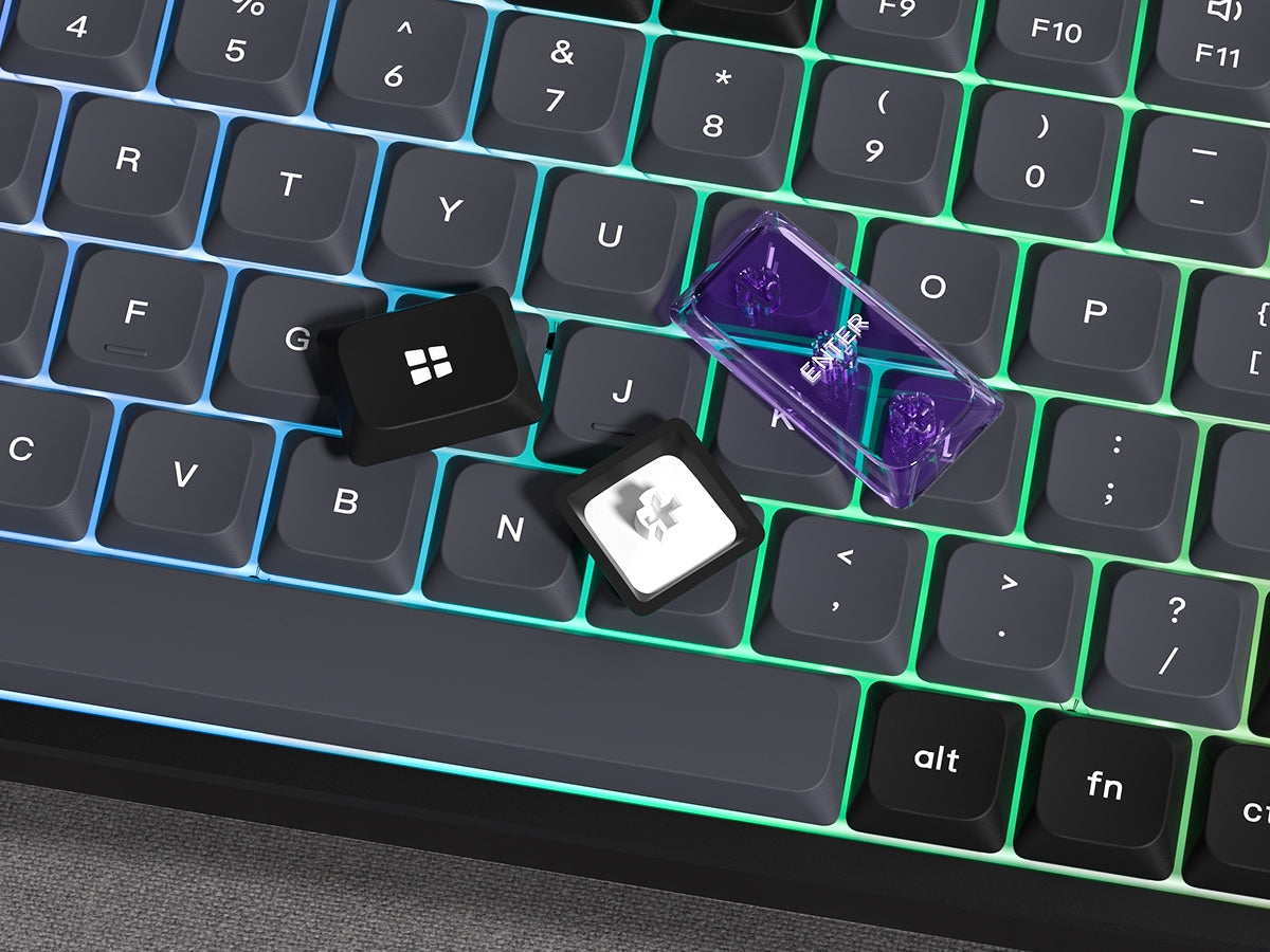 Womier Skyline Midnight PBT PC Low Profile Keycaps