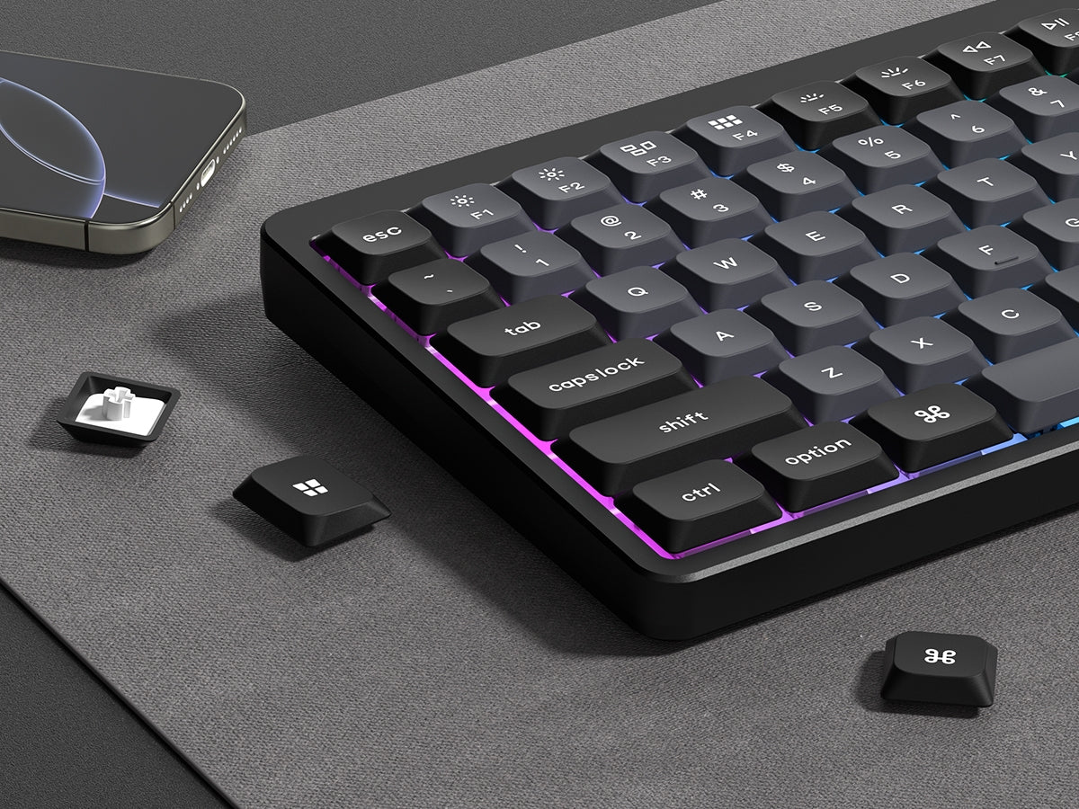Womier Skyline Midnight PBT PC Low Profile Keycaps