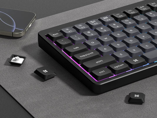 Womier Skyline Midnight PBT PC Low Profile Keycaps