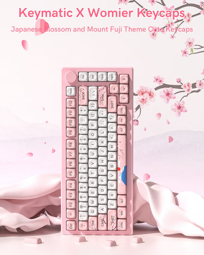 Womier Mount Fuji Sakura Sunrise MOA PBT Keycaps