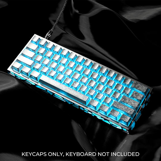 Womier Silver Forged Carbon Side Backlit Cherry Keycaps
