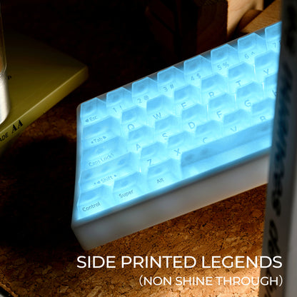 XVX Jelly Forged Carbon Textured Side-Printed Cherry Profile 126-Key Keycap Set