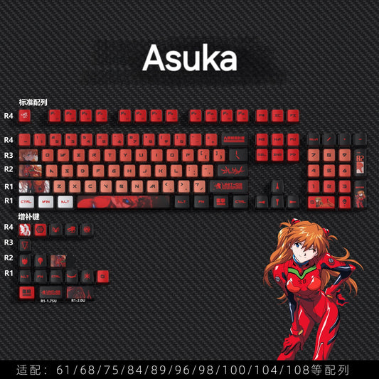 Asuka High Quality PBT-PC OEM Bottom Backlit Pudding Keycap