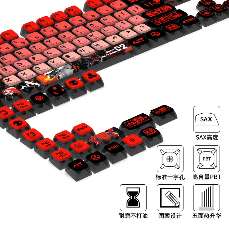 Asuka Unit 2  High Quality PBT PC OEM Bottom Backlit Pudding Keycaps