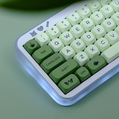 Matcha Latte Moa PBT Keycaps Mac Compatible