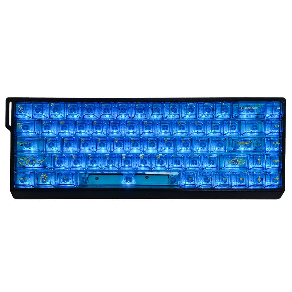 Red & Blue Samurai Transparent Cherry Keycaps