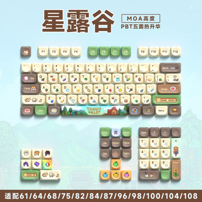 Stardew Valley Pemium Quality MOA PBT Keycaps