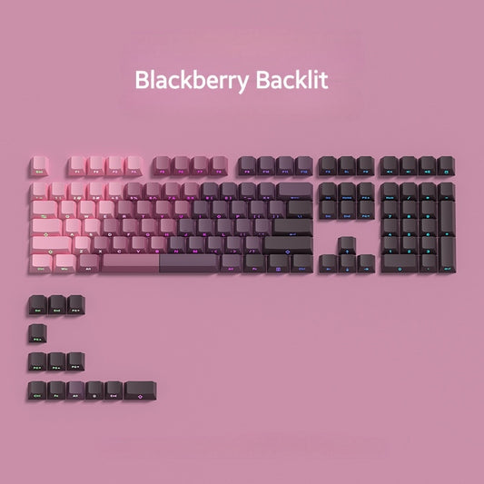 Blackberry Diagonal Gradient Side Backlit Cherry Doubleshot Keycaps