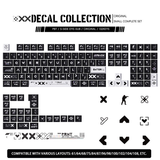 Counter Strike Printstream Decal Collection Cherry PBT Keycaps