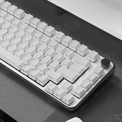Minimal White Thick 1.8mm Side Backlit Cherry PBT Keycaps