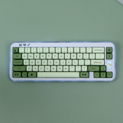 Matcha Latte Moa PBT Keycaps Mac Compatible