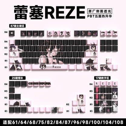Reze Quality Cherry Side Backlit PBT Keycaps