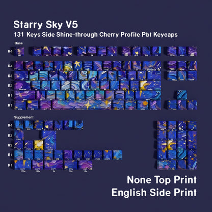 Starry Sky V5 Dual Legends Backlit Keycaps