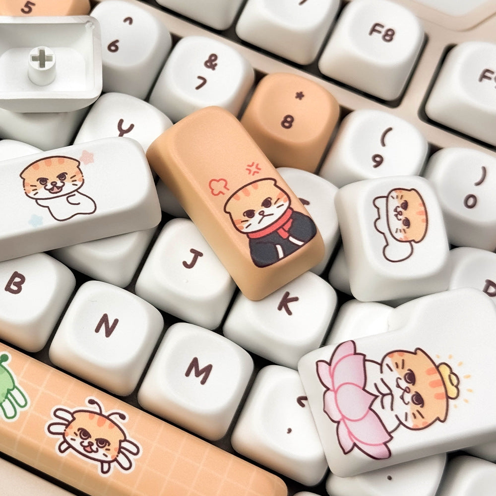 Chaos Kitties MOA PBT Keycaps Mac Compatible