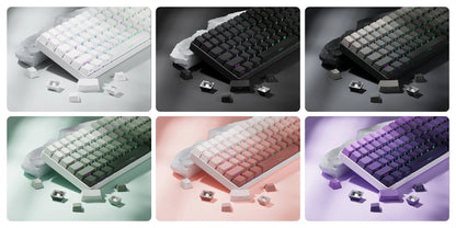 Womier Arctic Pure White Side Backlit Doubleshot PBT Keycaps
