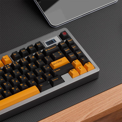 Black Yellow Japanese Cherry PBT Keycaps