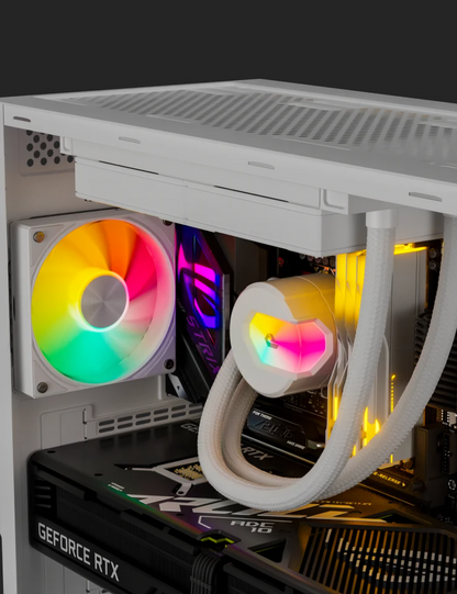 upHere 120mm Computer Case Fan 5v ARGB PC Fan with PWM 4-Pin Interface High Performance Cooling Low Noise for Enhanced PC Cooling
