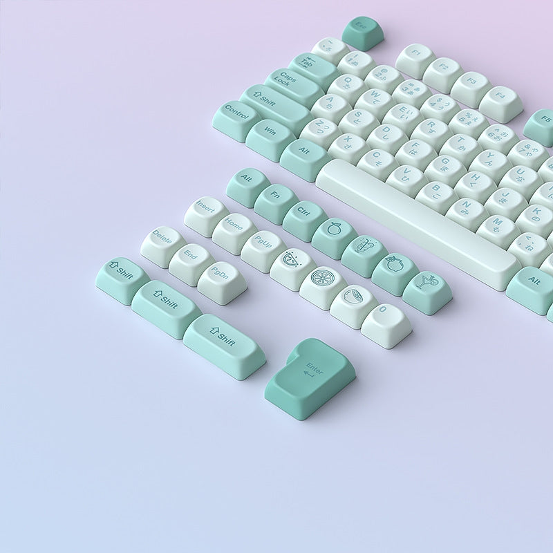 Snow Japanese Moa Profile PBT Keycaps