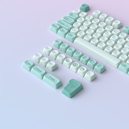 Snow Japanese Moa Profile PBT Keycaps