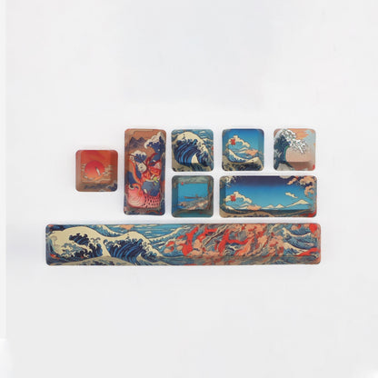 Coral Sea Novelty Sublimation Keycaps OEM