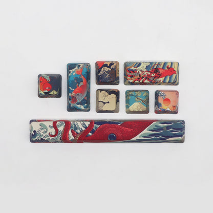 Coral Sea Novelty Sublimation Keycaps OEM