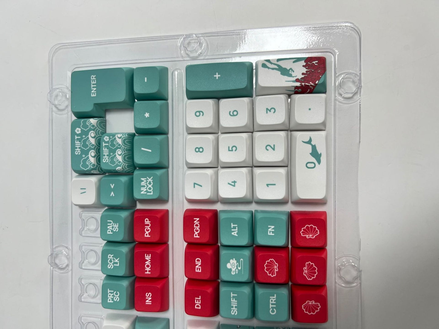 Coral Sea XDA PBT Keycaps