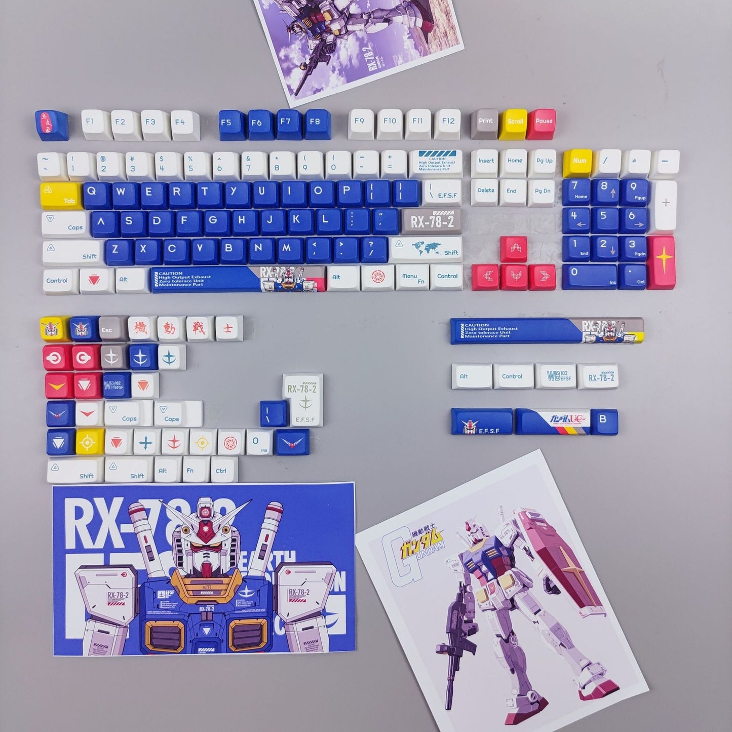 Gundam MDA PBT Keycaps