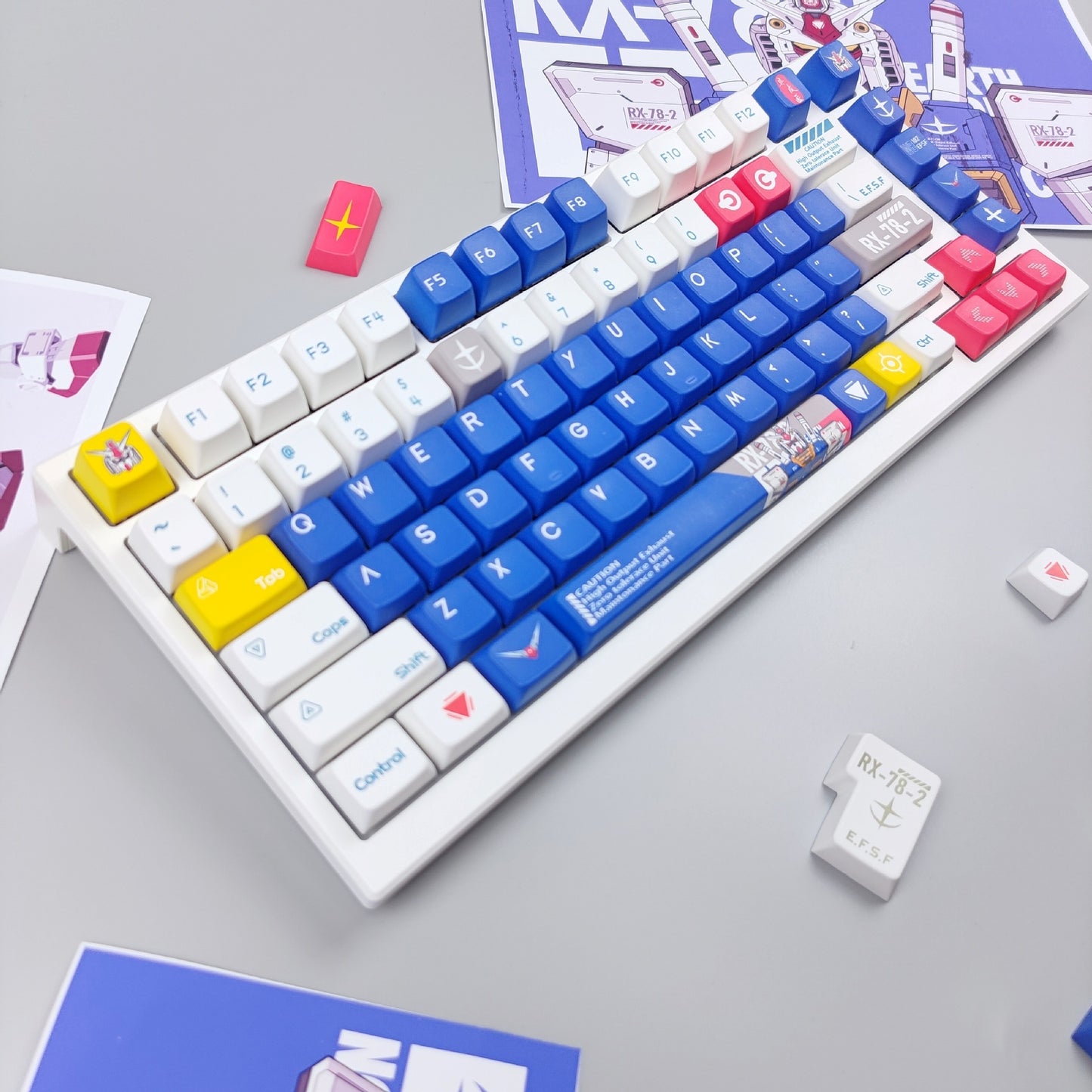 Gundam MDA PBT Keycaps