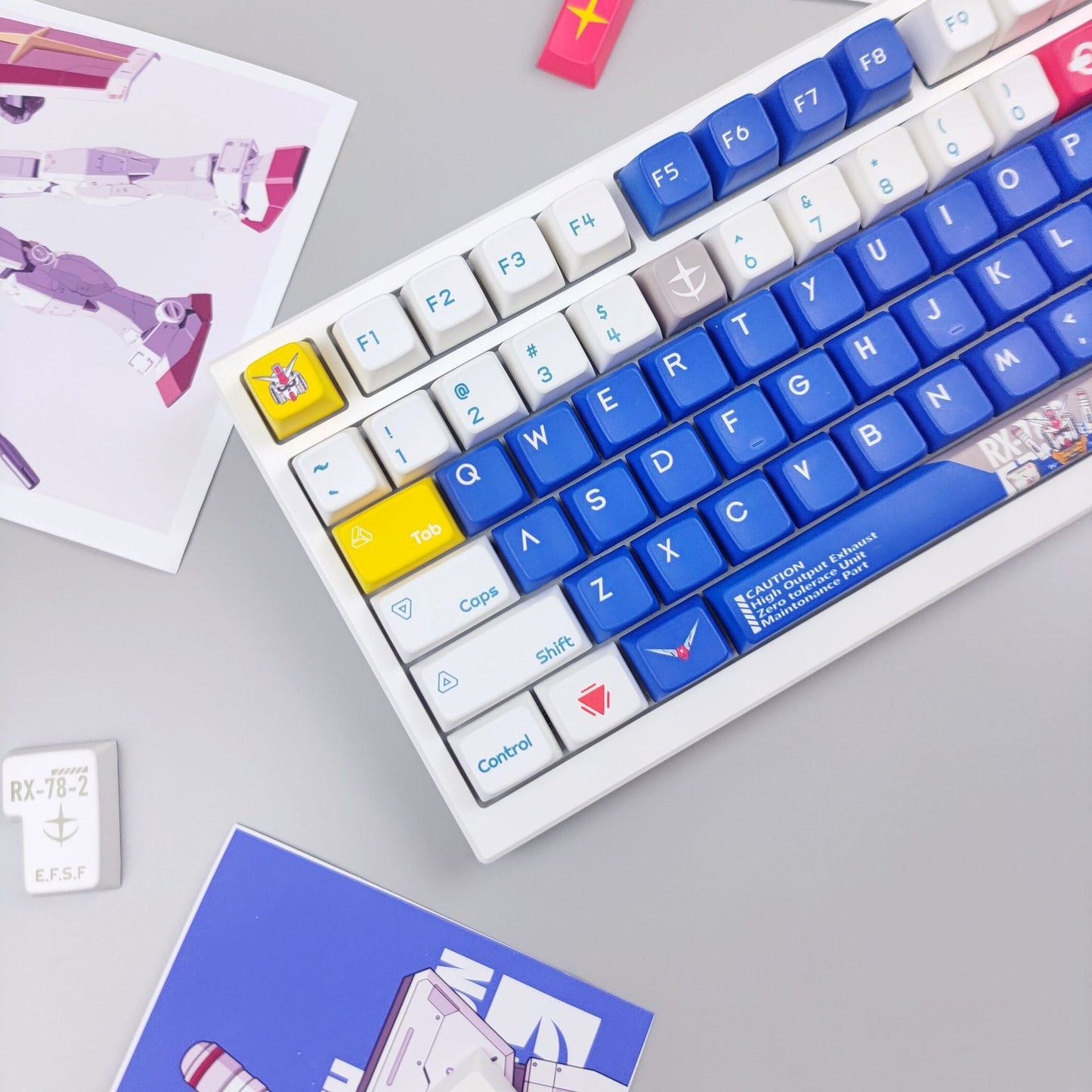 Gundam MDA PBT Keycaps