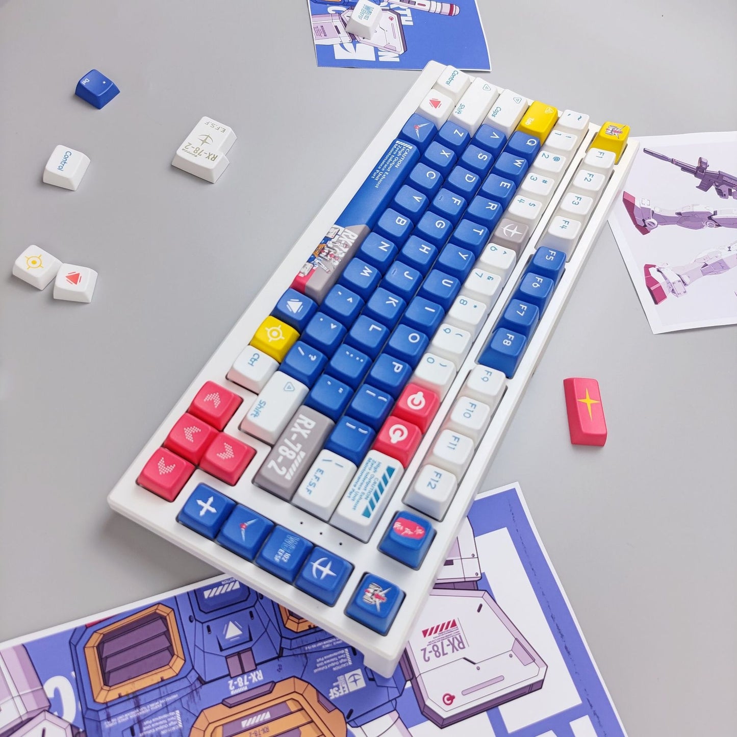 Gundam MDA PBT Keycaps