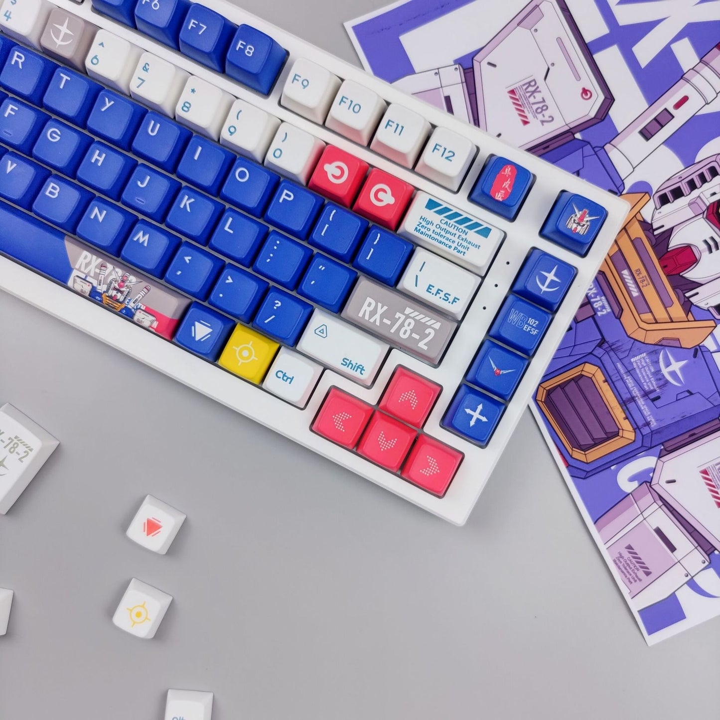 Gundam MDA PBT Keycaps