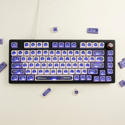 Cats Eye New Concept Purple UV Printed Backlit Keycaps
