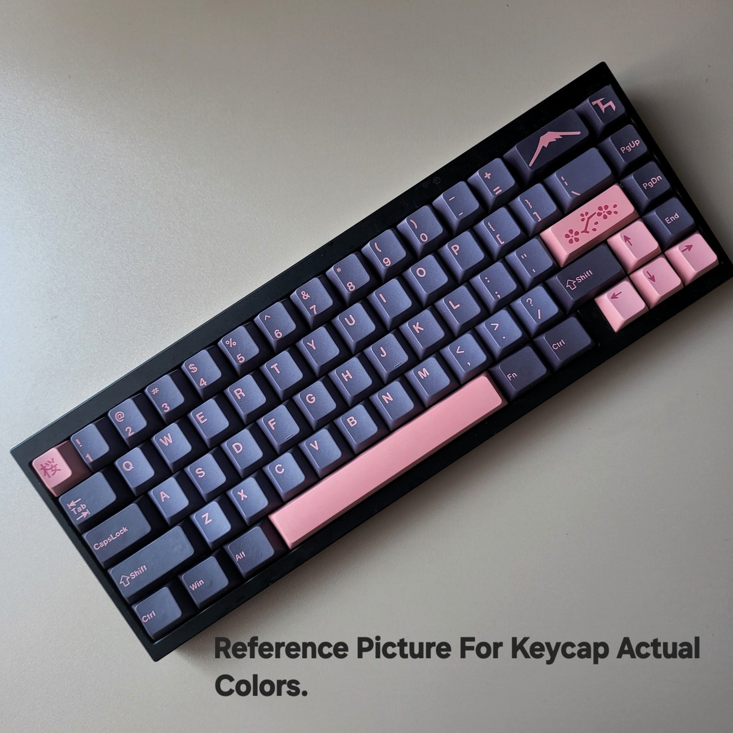 Night Sakura Inspired Japanese Sub Cherry PBT Keycaps