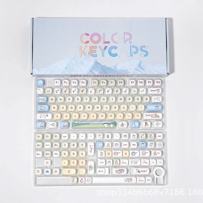 Kawaii MOA PBT Keycaps Mac Compatible