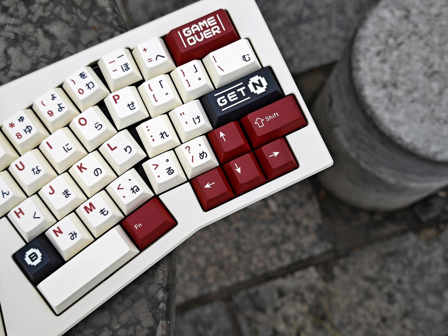 Femicom Japanese Sub Premium Cherry PBT Keycaps With Keys Storage Box