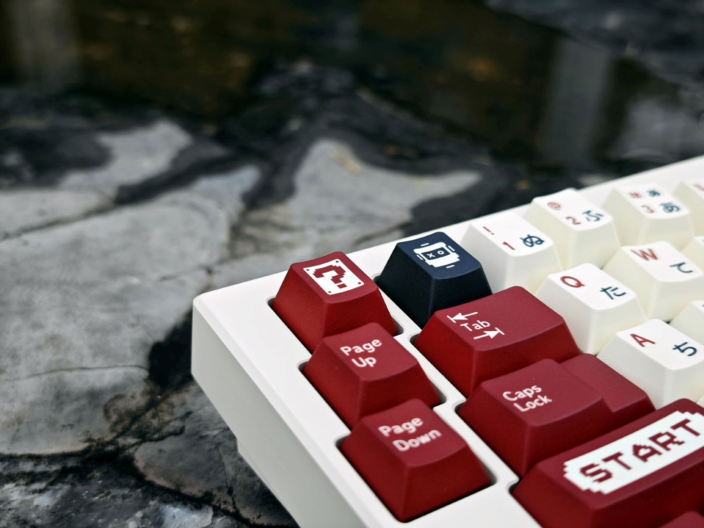 Femicom Japanese Sub Premium Cherry PBT Keycaps With Keys Storage Box