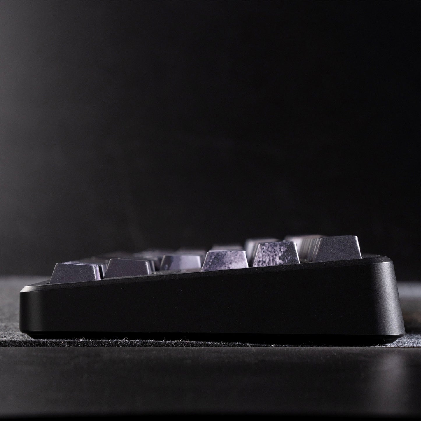 Black Samurai Knight Premium Side Backlit Cherry Doubleshot Keycaps With Keycaps