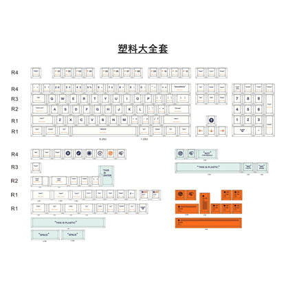 Premium THIS IS PLASTIC Theme MDA PBT 150 Extended Edition Keycaps