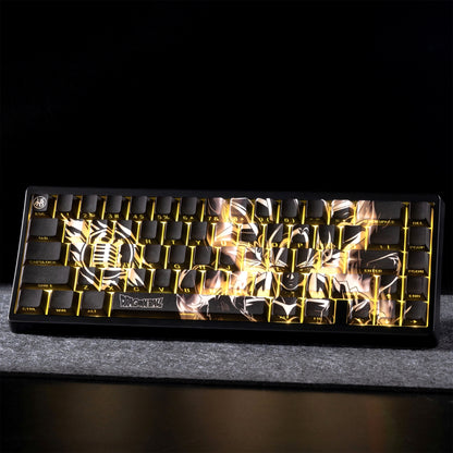 Super Saiyan Dragon Ball Z Goku Side Backlit Luminous Housing PBT Keycaps