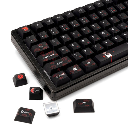 Naruto Uchiha Itachi Japanese Thick Cherry PBT Keycaps 1.7mm