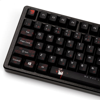 Naruto Uchiha Itachi Japanese Thick Cherry PBT Keycaps 1.7mm