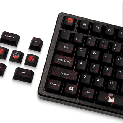 Naruto Uchiha Itachi Japanese Thick Cherry PBT Keycaps 1.7mm